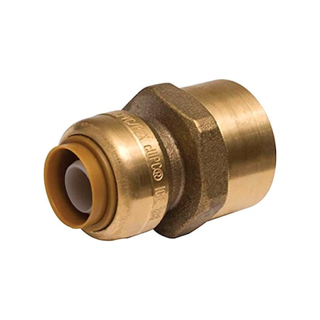 Sharkbite SharkBite Push to Connect 3/8 in. PTC X 1/2 in. D Female Brass Connector U070LFA